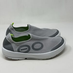 Oofos Oomg Eezee Low Shoes Mens 9.5 Gray Comfort Recovery Athletic Slip On